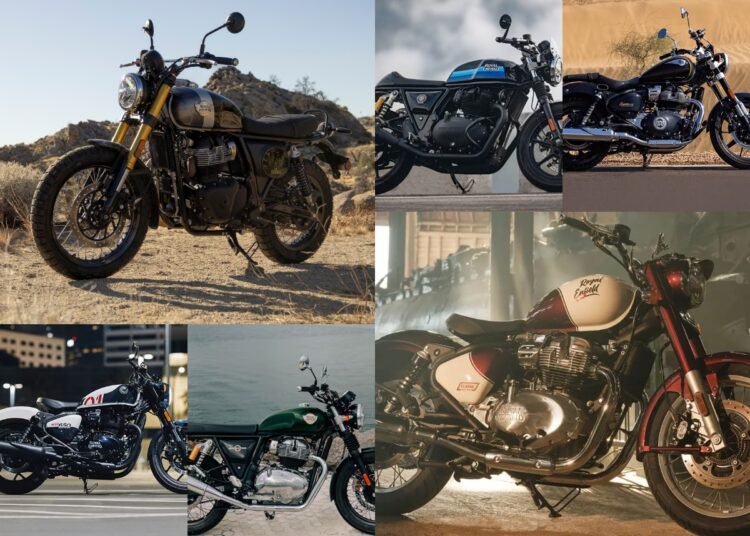 Royal Enfield 650cc bikes on road price list 2025