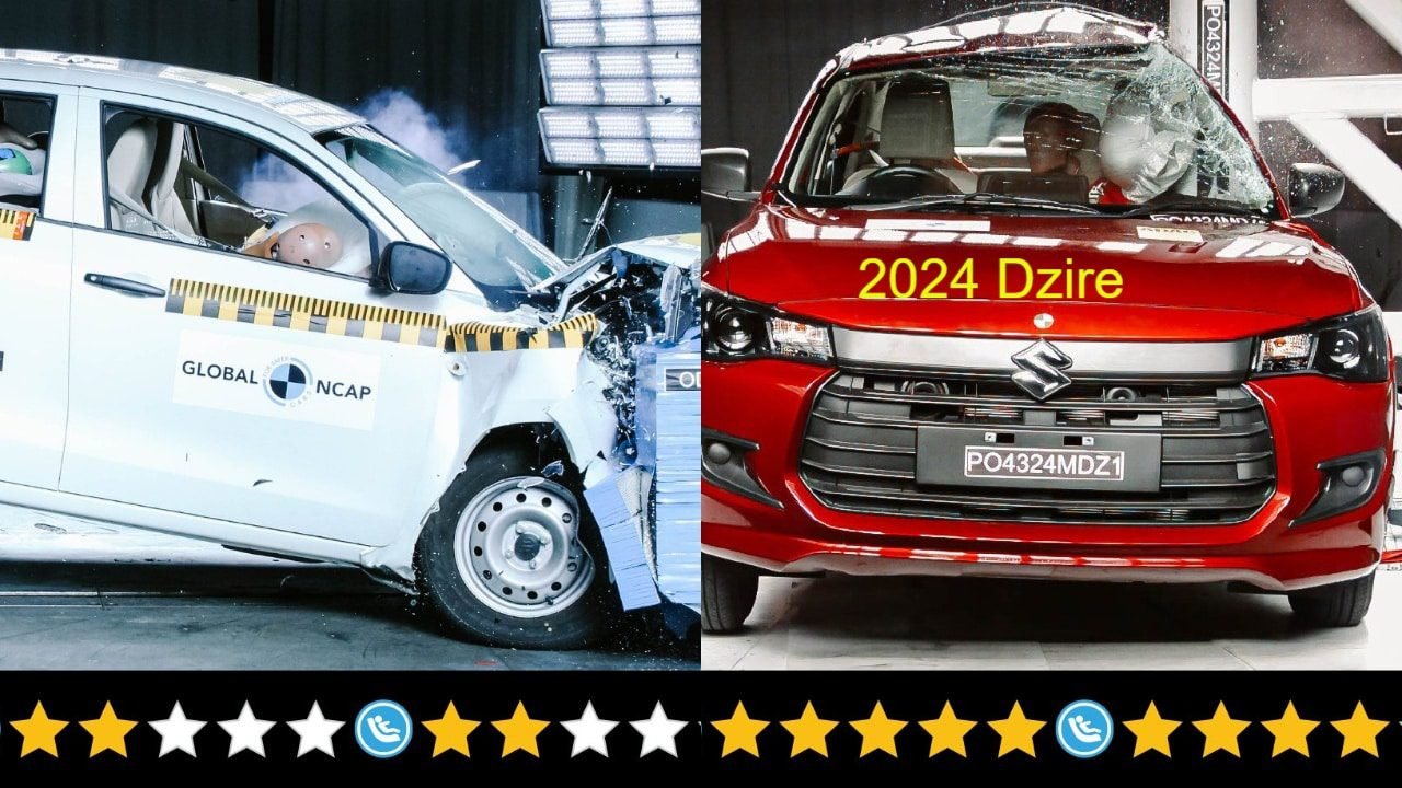2024 dzire vs old dzire crash test