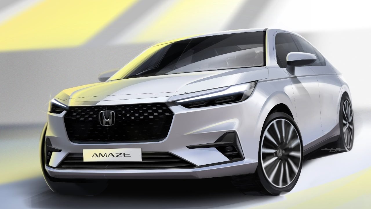 2025 Honda amaze design sketch front