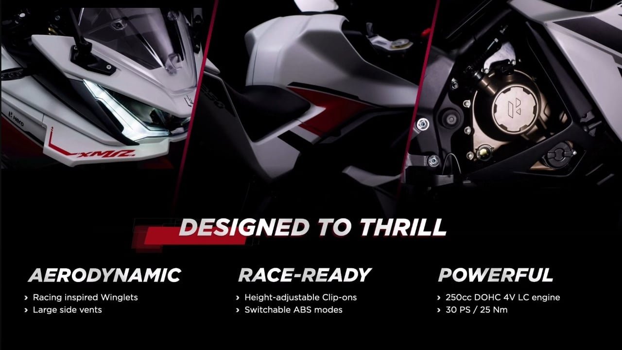 2025 hero karizma xmr 250 spec