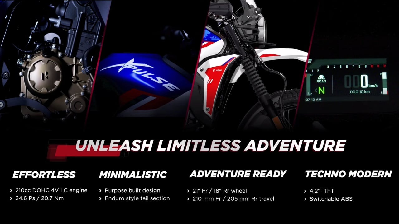 2025 hero xpulse 210 adventure specs