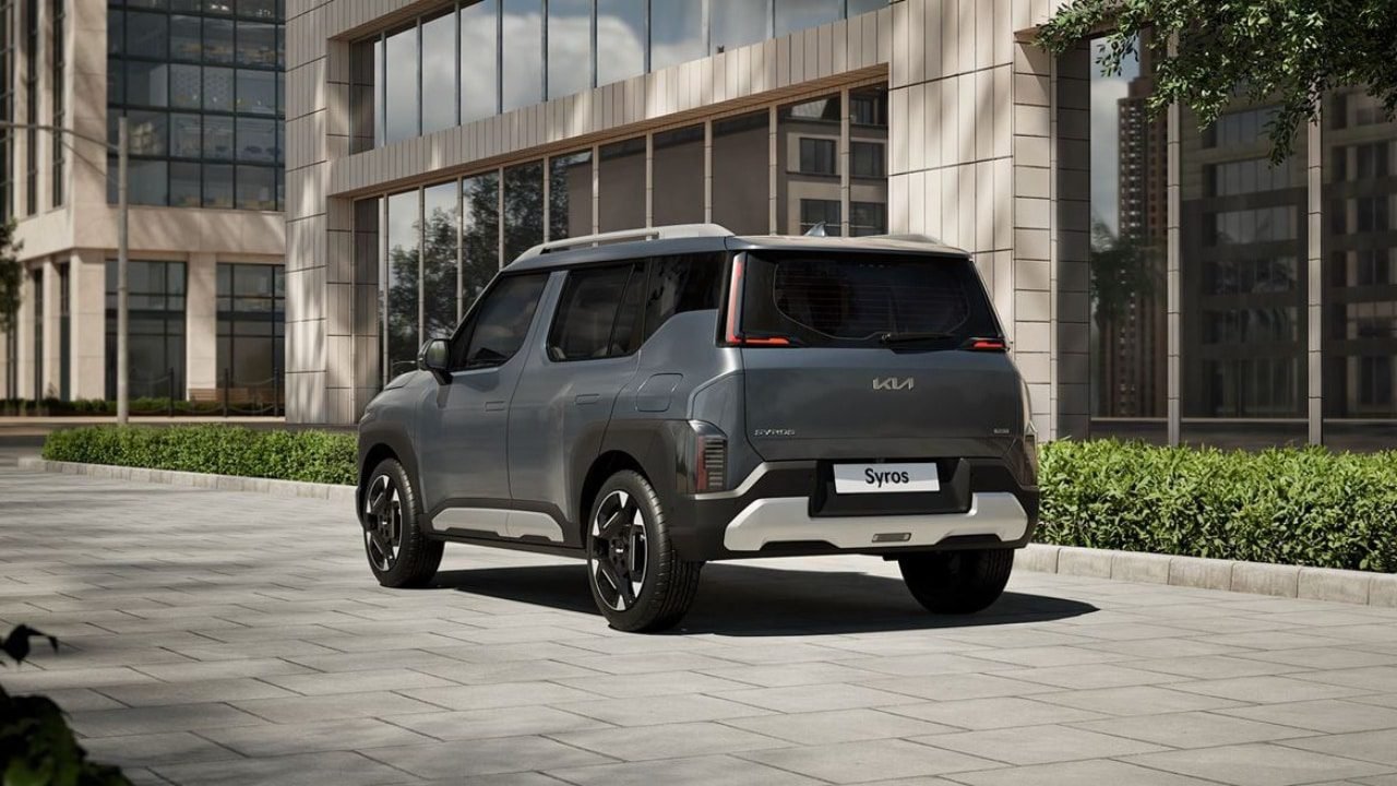 kia syros suv rear view