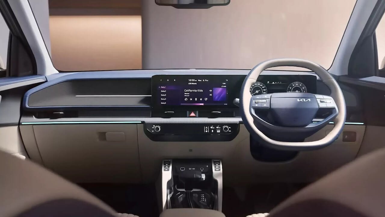 kia carens clavis dashboard