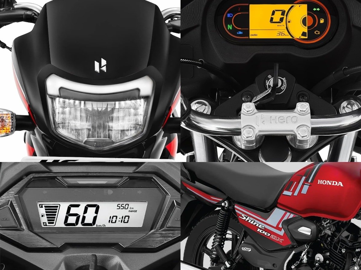 hero hf deluxe pro vs honda shine 100dx