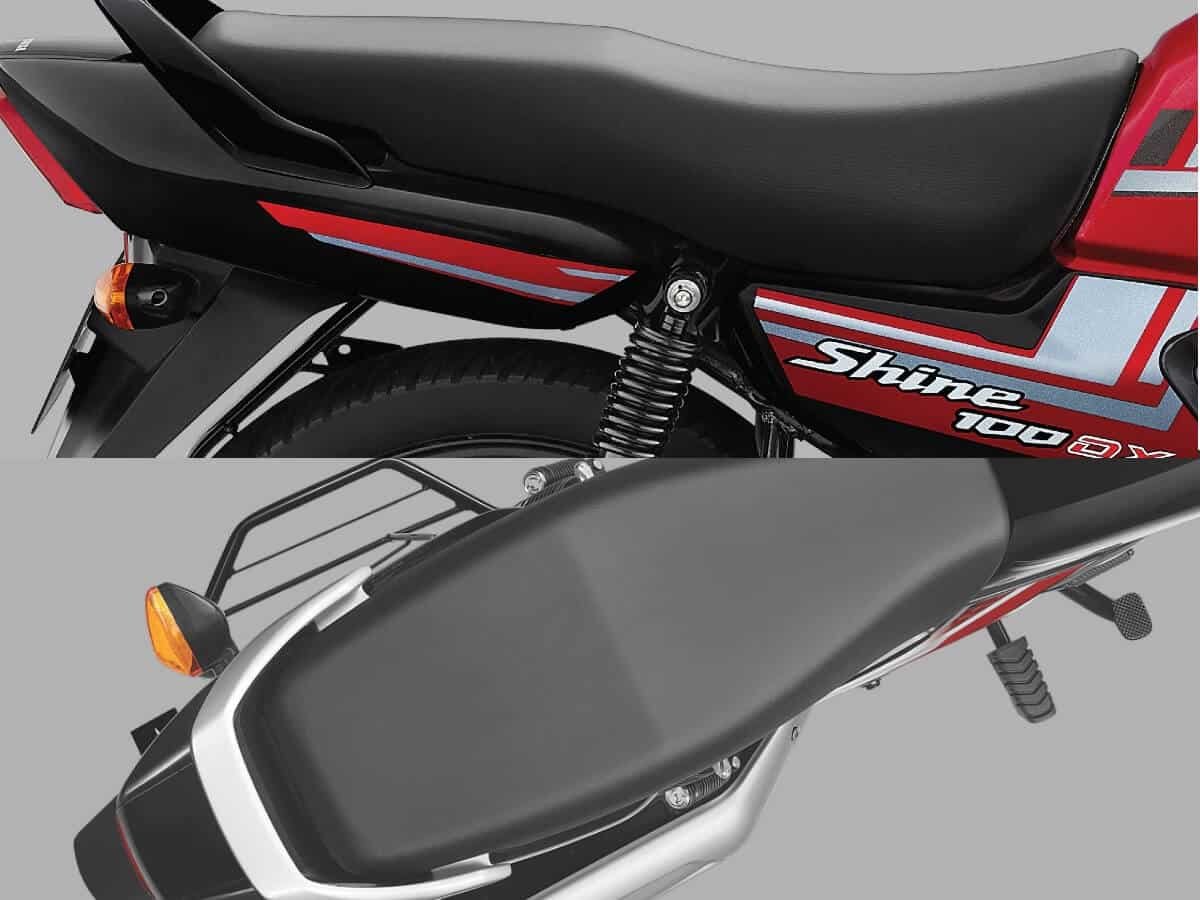 honda shine 100 dx vs shine 100 seat