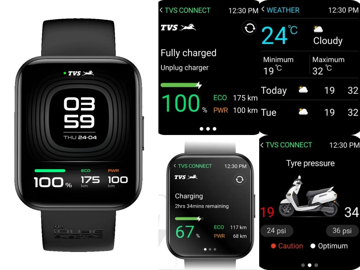 tvs iqube smart watch Features
