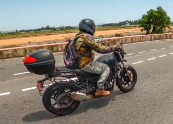 new re 450 bike spotted