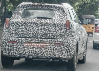 மஹிந்திரா எக்ஸ்யூவி 300 சோதனை ஓட்ட படங்கள் வெளியானது