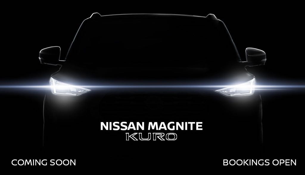 Nissan Magnite Kuro edition teaser