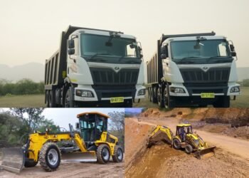 mahindra tipper and cev5 at excon 2023