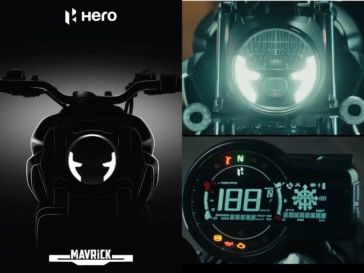 Hero Maverick 440 Bike Teaser Reveals Digital Cluster and LED Headlight ...