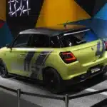 suzuki swift cool yellow rev rear