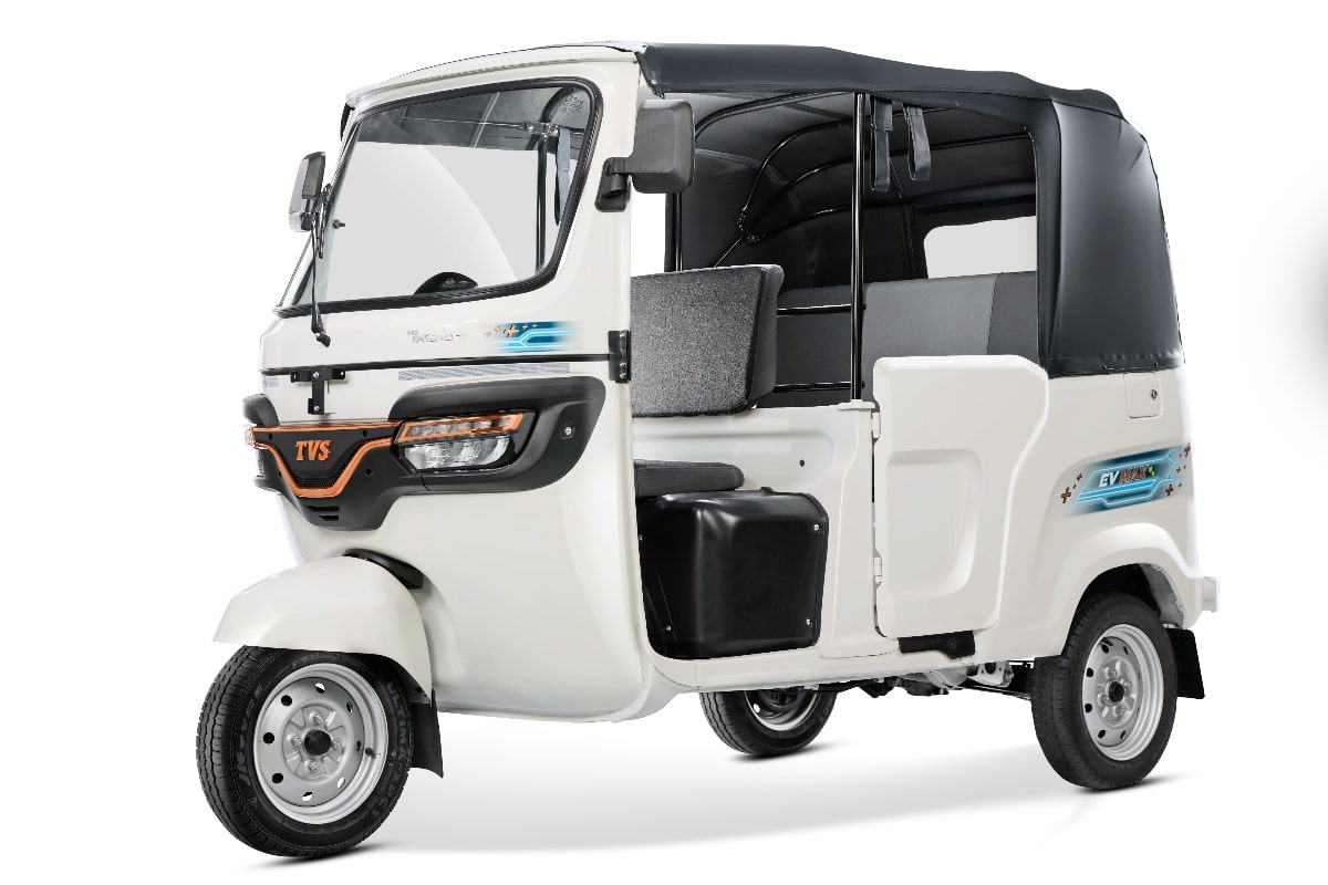 TVS King EV Max auto rickshaw