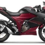suzuki gixxer sf 250 black with red