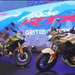 new tvs apache rtx 300 on road
