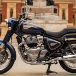 Royal Enfield bullet 650 blue side